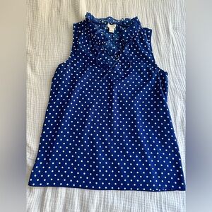NWOT JCREW Silky Sleeveless Blouse Top